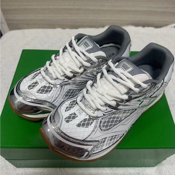 Bottega Veneta Women's Silver Sneakers